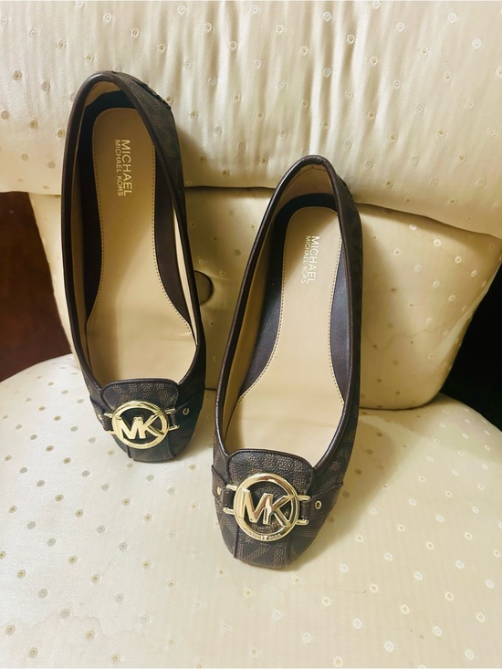 Michael Kors Shoes - Michael Kors Fulton Moccasin Flat Shoes (Brown Signature Studded) NWOT